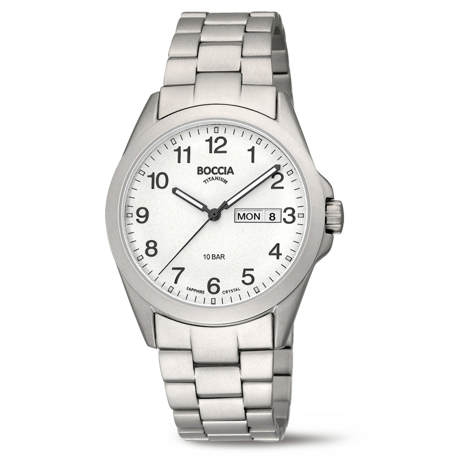Boccia Titanium 3683-01 Heren Horloge 39mm