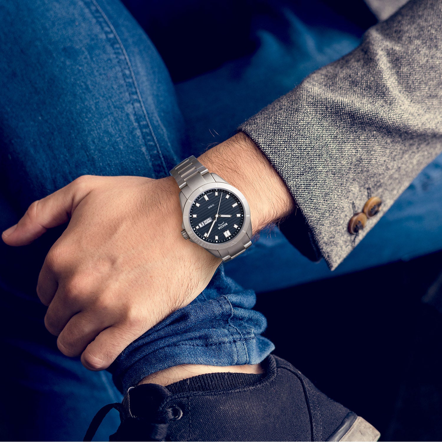 Boccia Titanium 3685-02 Heren Horloge 40mm
