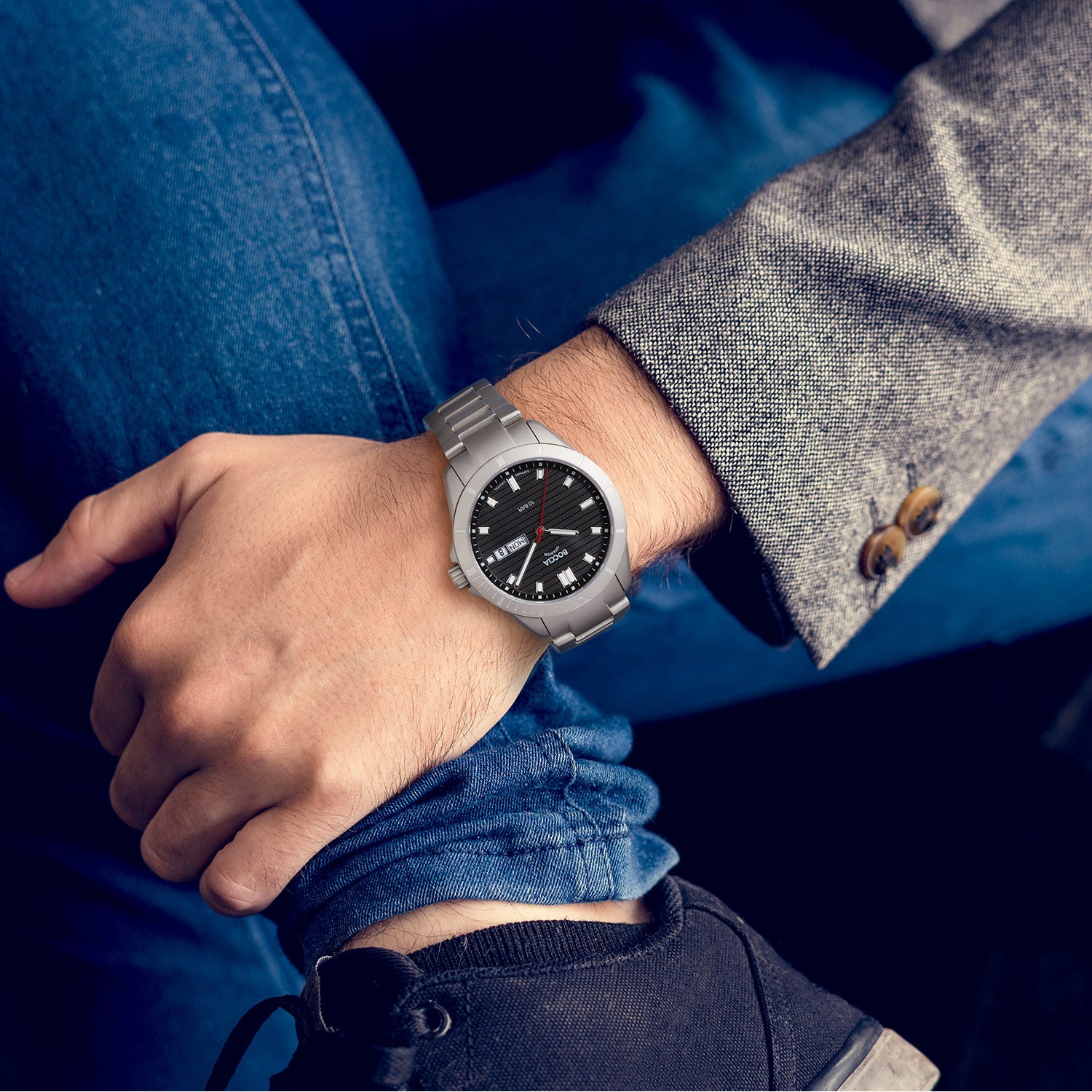 Boccia Titanium 3685-03 Heren Horloge 40mm