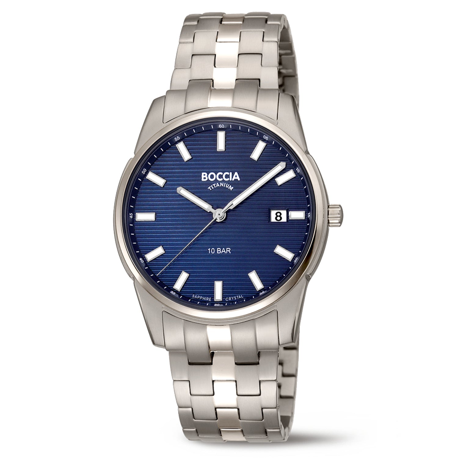 Boccia Titanium 3686-01 Heren Horloge 38mm