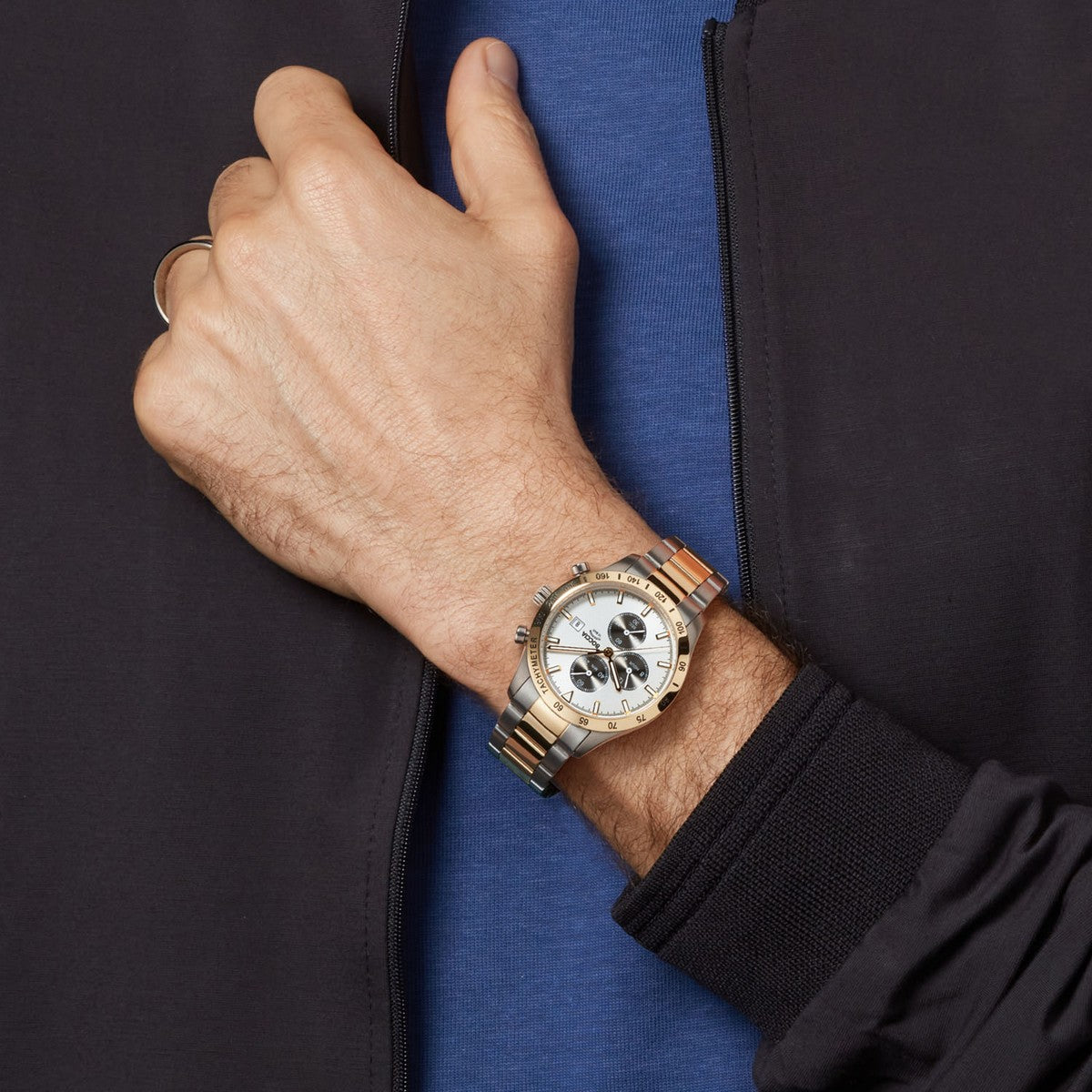 Boccia herenhorloge Titanium Chrono Bicolor 40mm 3739-04 - PansiteNederland.nl