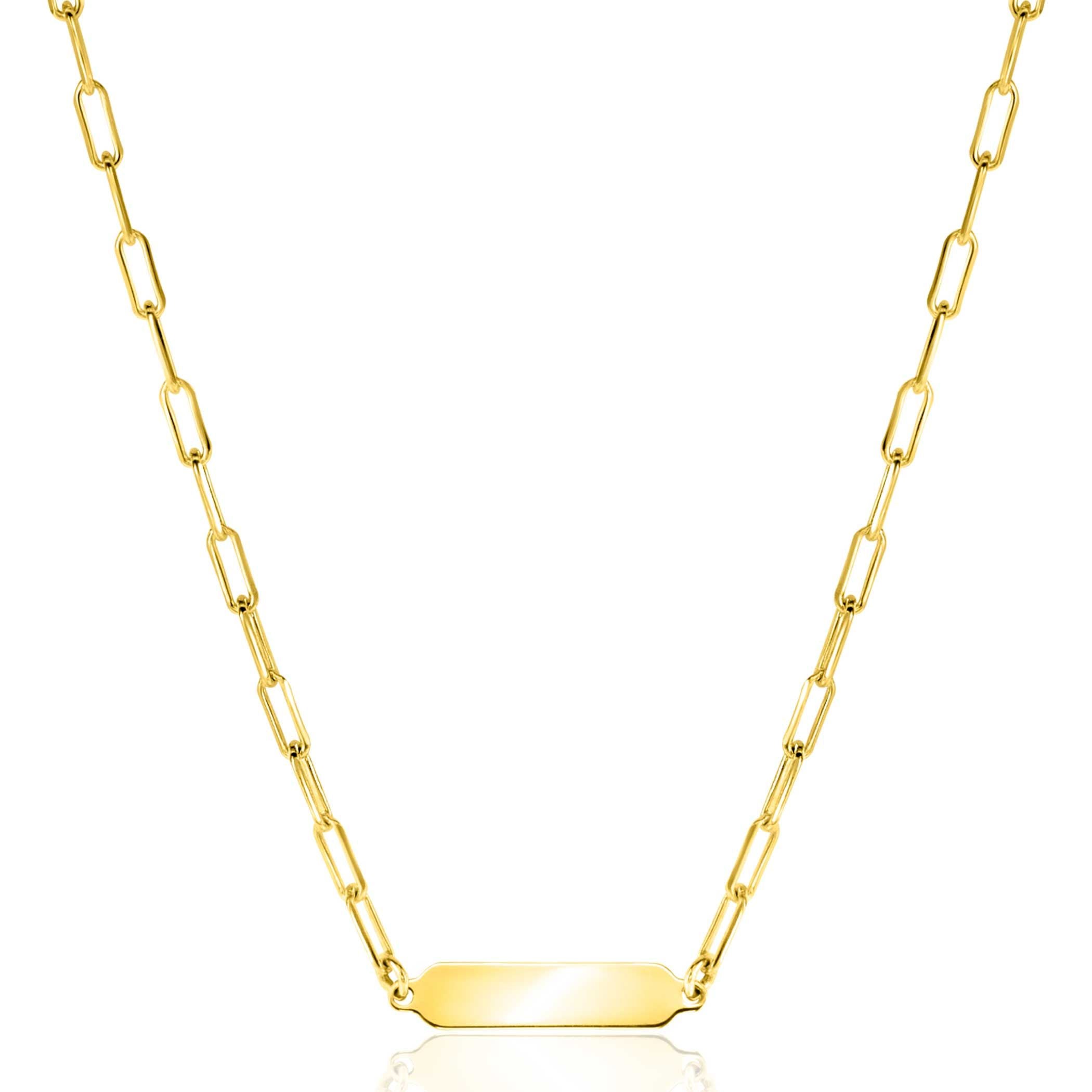 ZINZI Verguld Zilveren Ketting 42 - 45 cm - ZIC2530G