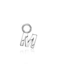 Zinzi zilveren letter oorbedel ZICH2144 letter M