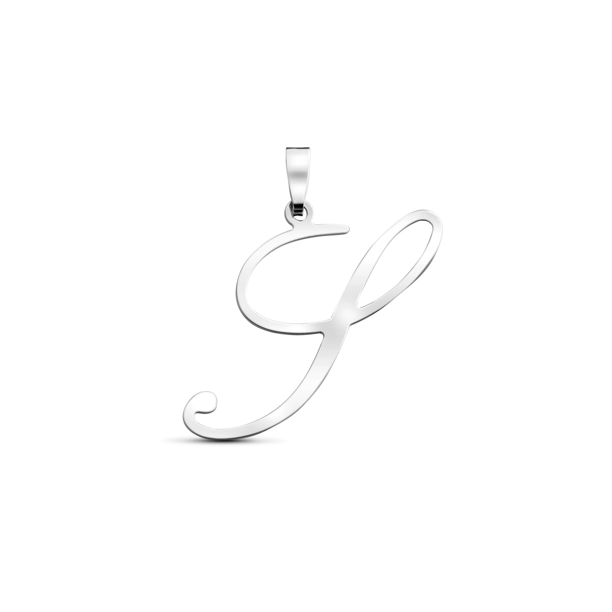 Hanger sierletter S 25,5 mm zilver #Letter_S