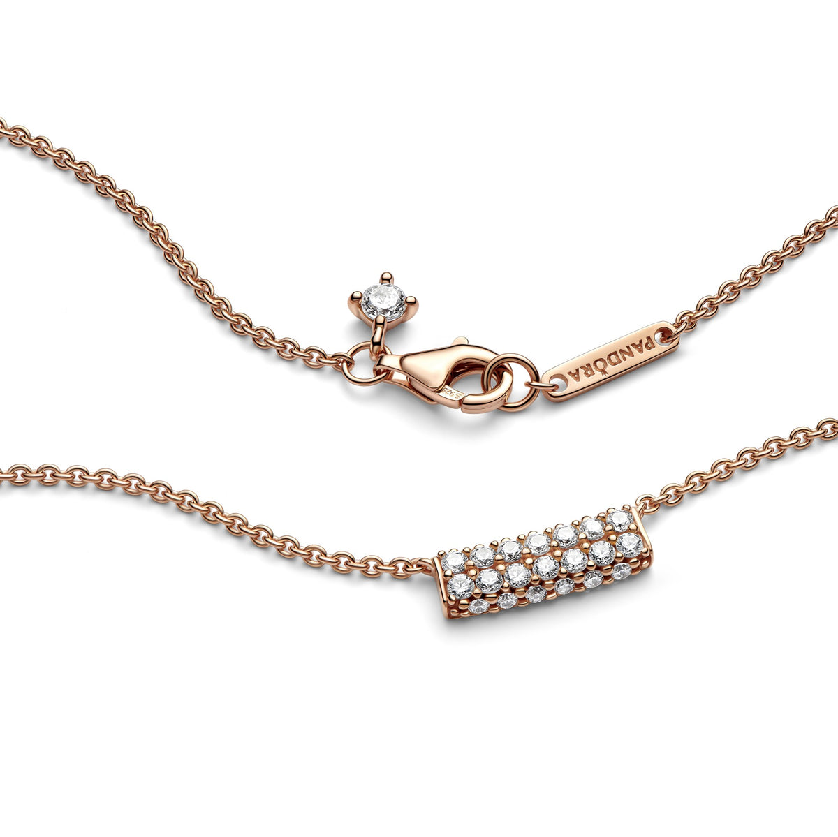 Pandora Timeless Balkje Ketting roségoudverguld 382621C01