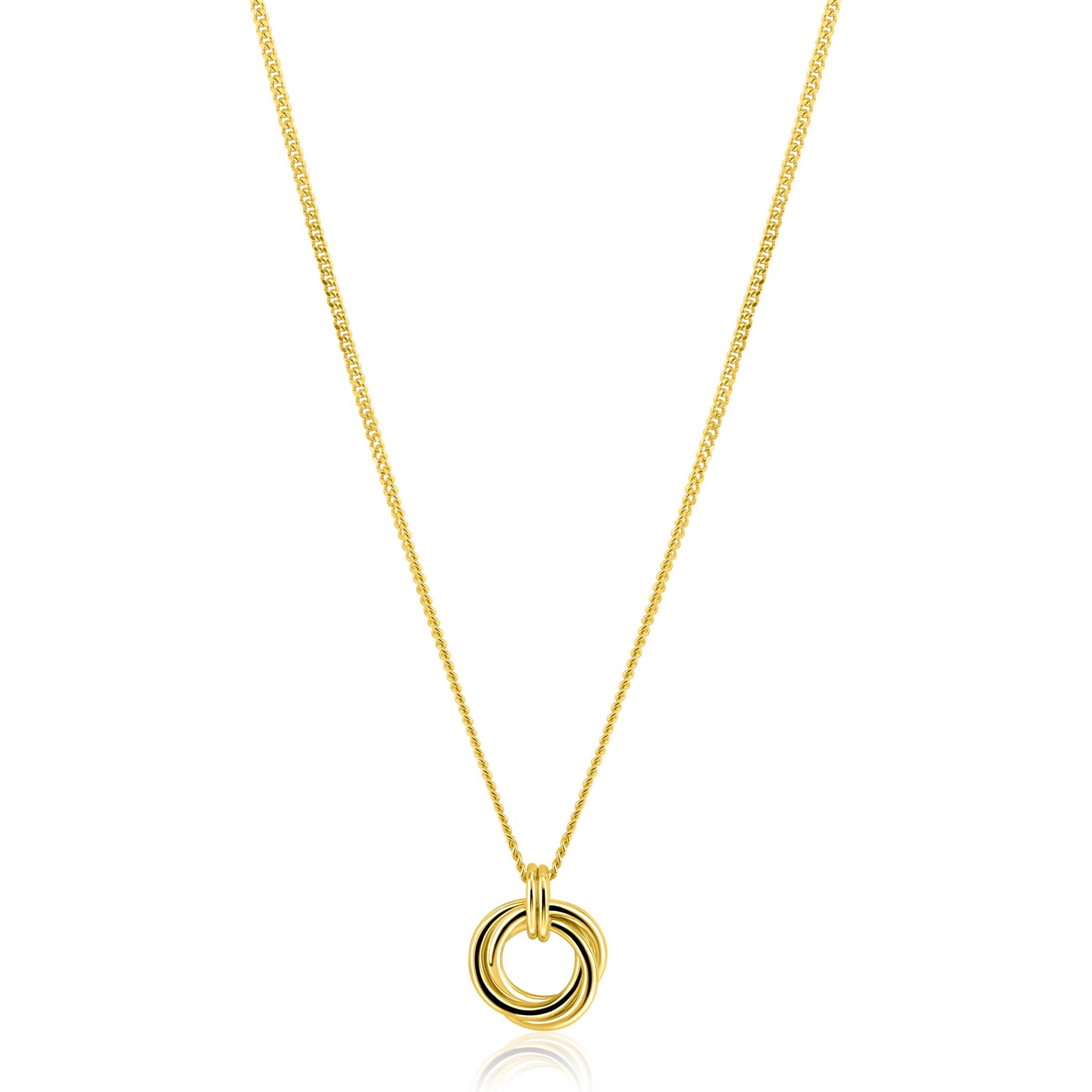 ZINZI Verguld Zilveren Ketting - ZIC2797