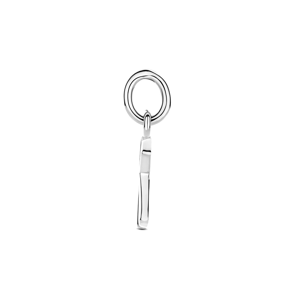 Hanger letter K 12 mm zilver gerhodineerd #Letter_K