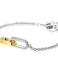 ZINZI zilveren armband met ovale schakels & zirkonia detail ZIA2758