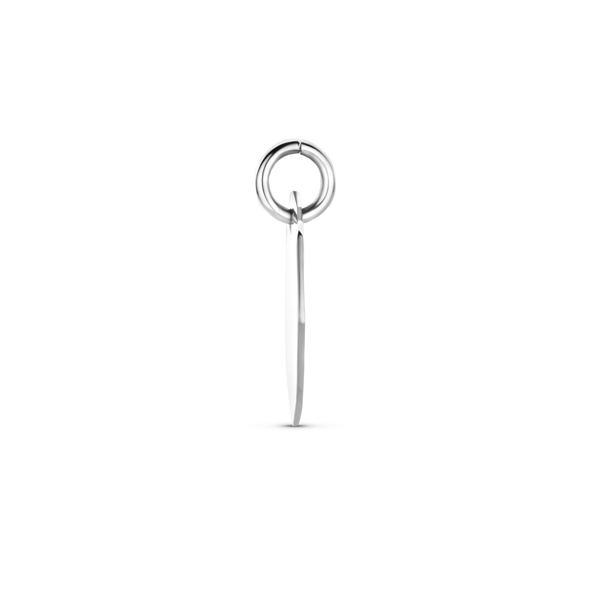Zilveren gerhodineerde graveerhanger 16 mm - 1340758 - PansiteNederland.nl