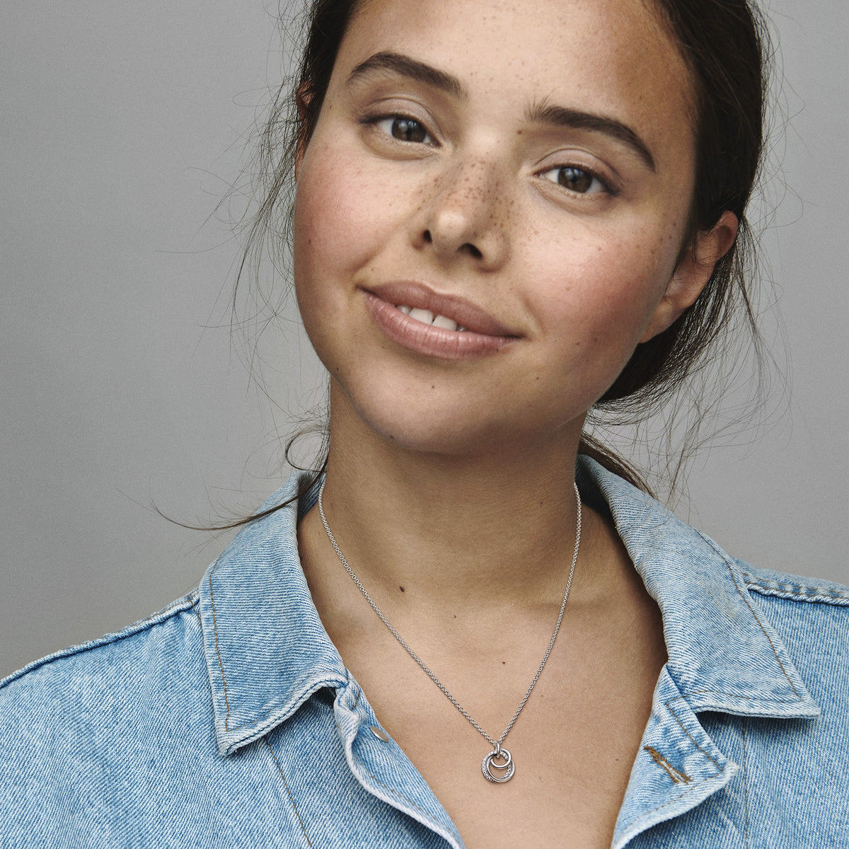 Pandora Familie Altijd Omarmd Ketting met Hanger zilver 391455C01