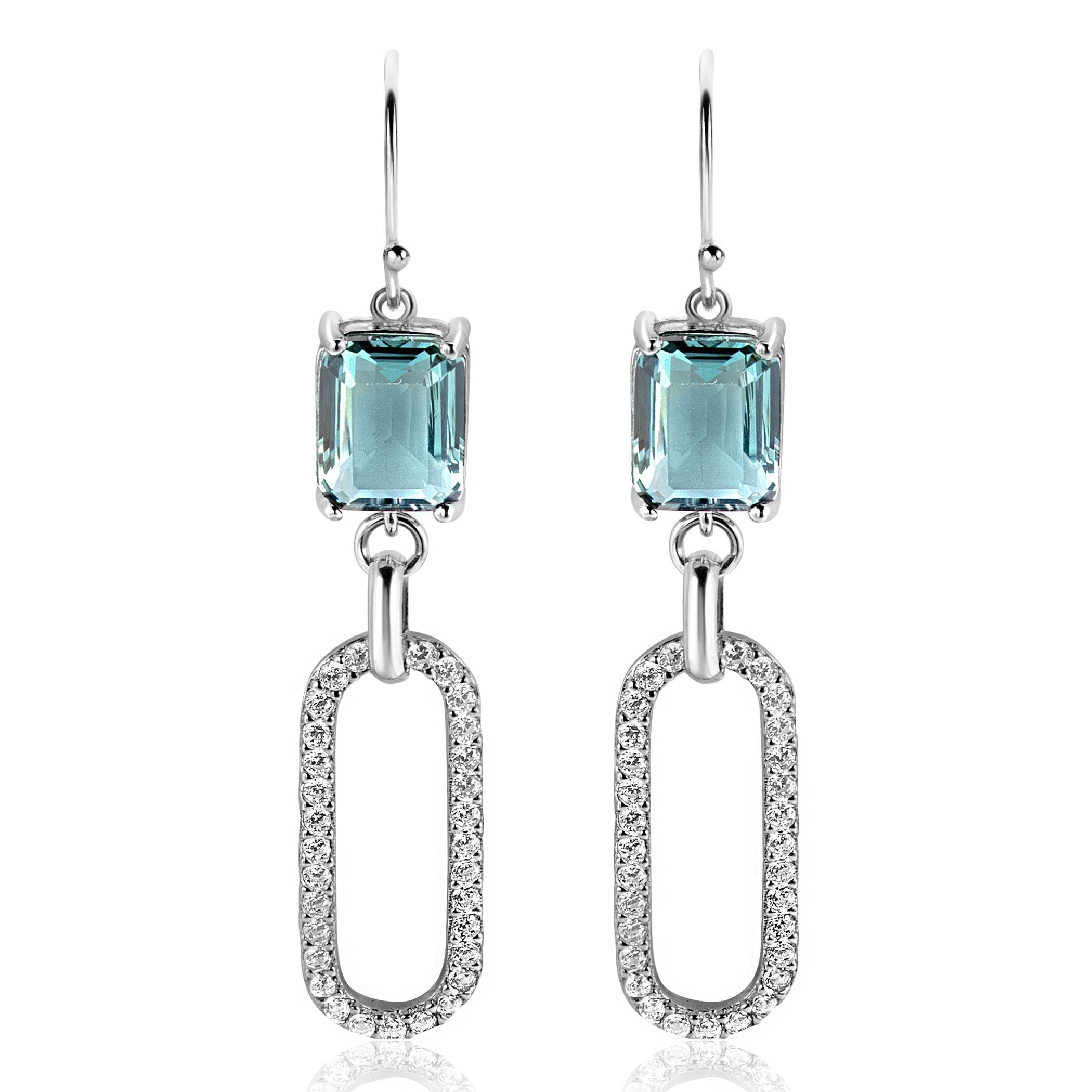ZINZI Zilveren Oorbellen 10 mm blauw - ZIO2487L