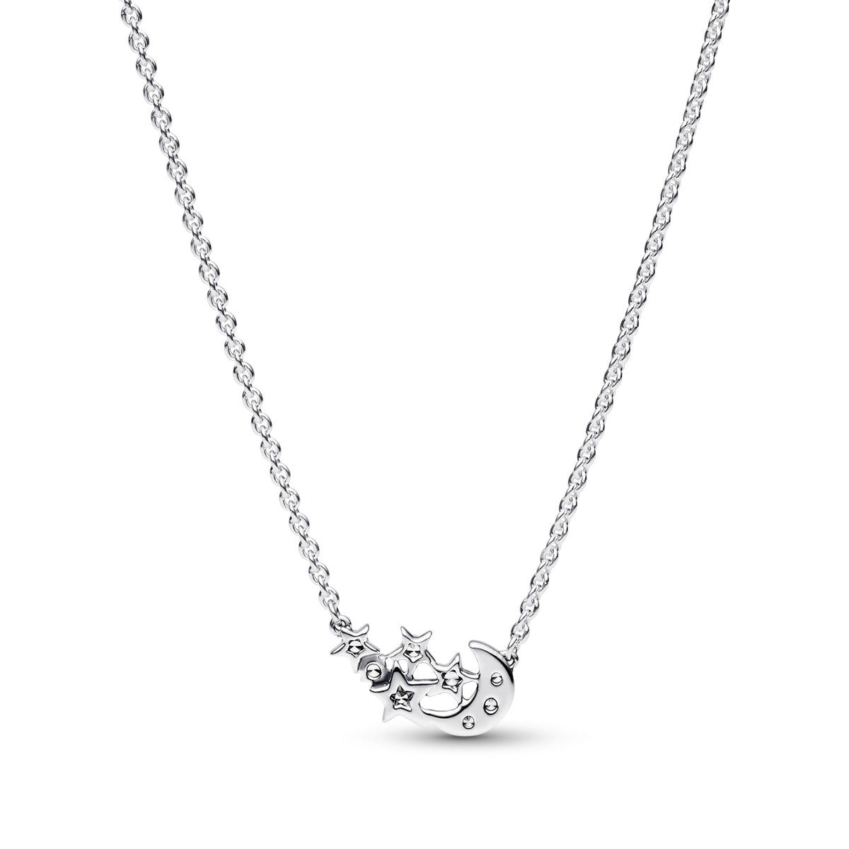 Pandora Sprankelende Maan- en Sterrenhalsketting zilver 392991C01