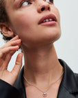 Pandora Sterling Zilver Collier met Zoetwaterparel en Zirkonia 393165C01 - PansiteNederland.nl