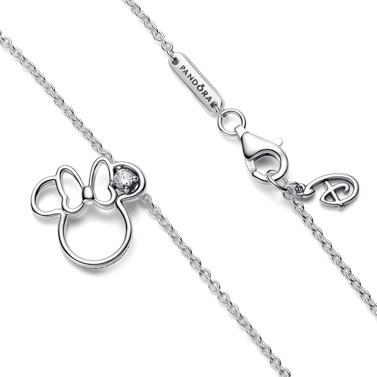 Pandora Disney Minnie Mouse silhouet halsketting zilver 393187C01
