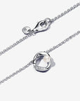 Pandora ESSENCE Zilveren ketting met Witte Zoetwaterparel en Helder Zirkonia | 45 cm - 393303C01 - PansiteNederland.nl