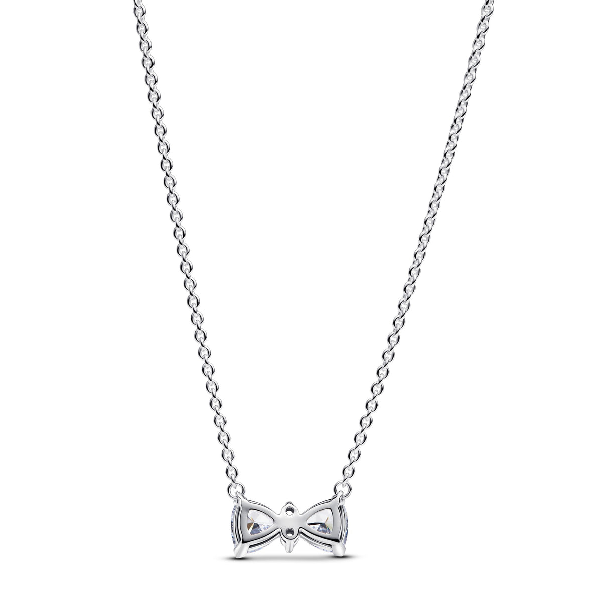 Pandora Sprankelende halsketting met strik zilver 393509C01