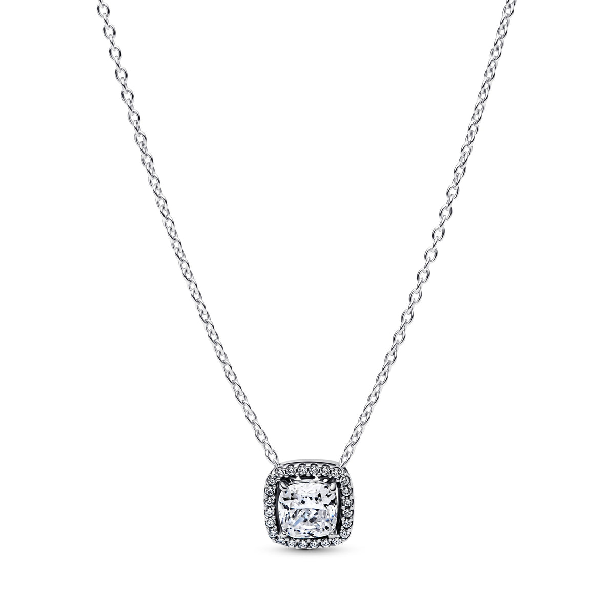 Pandora Halsketting met Halo Hanger zilver