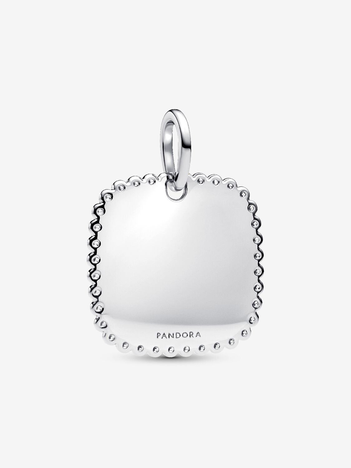 Pandora Hanger graveerbaar vierkant plaatje 394009C01