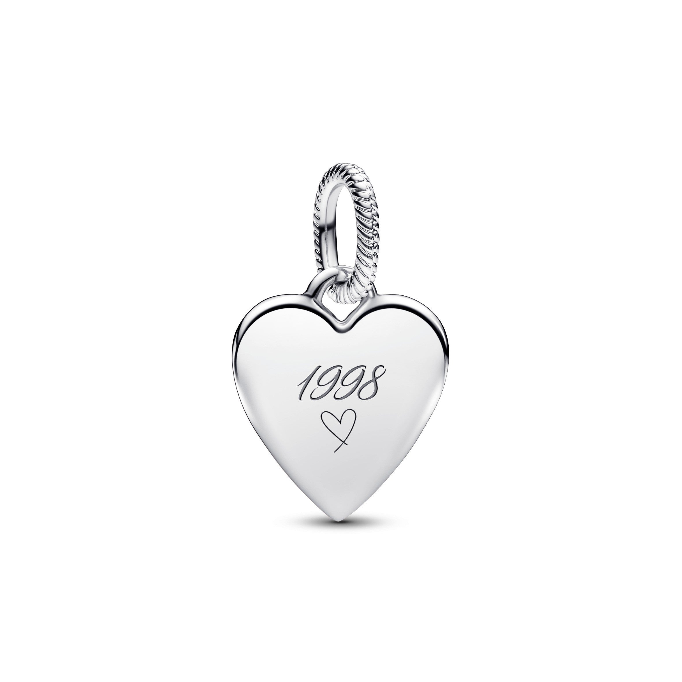 Pandora Graveerbare harthanger zilver - 398914C00