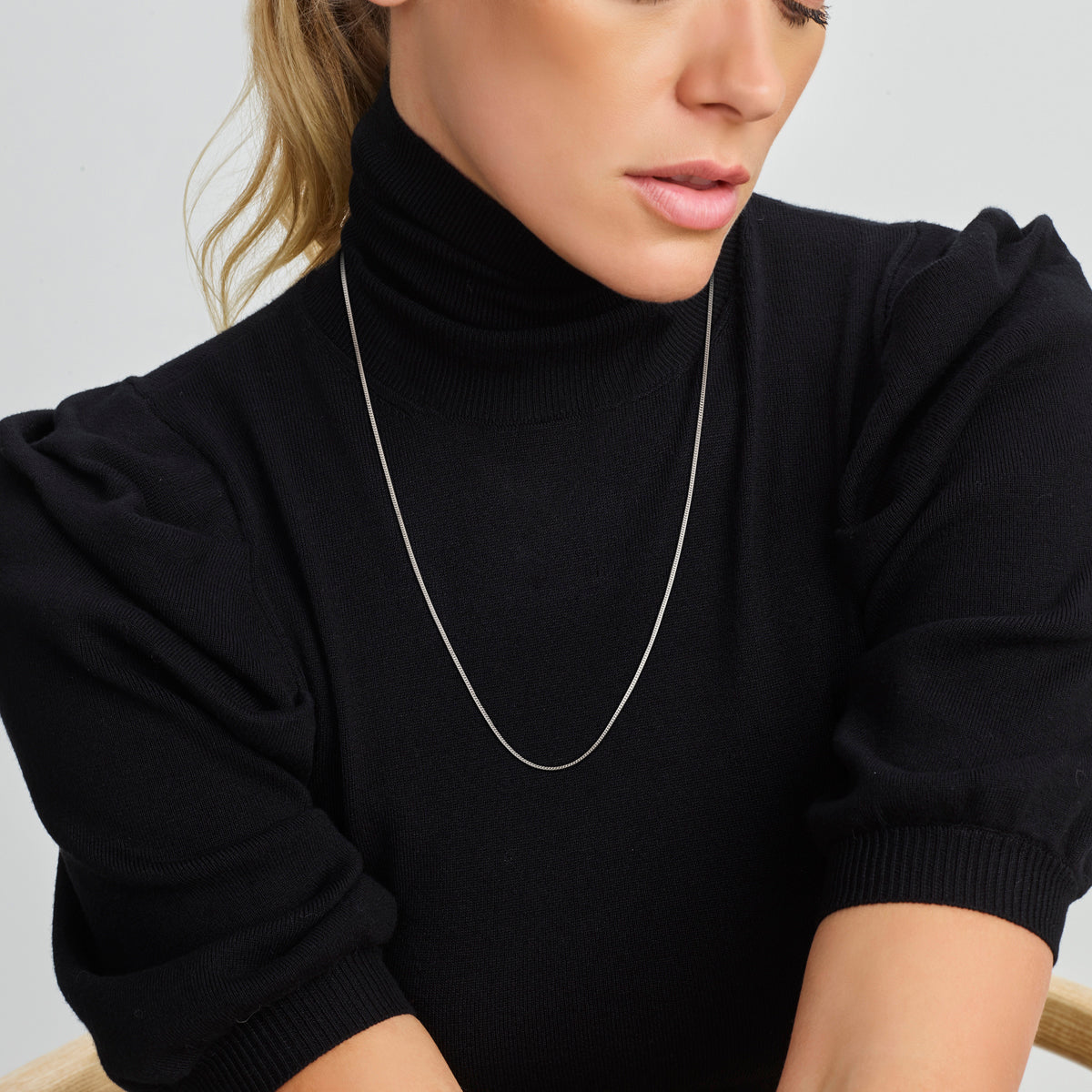 Ketting gourmette 1,6 mm zilver 70 cm #Lengte (cm)_70