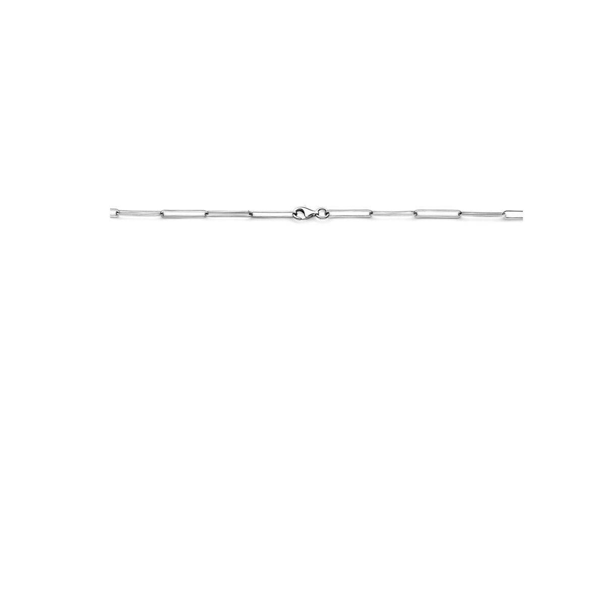 Fantasy Collection Collier anker 3,6 mm 45 cm zilver gerhodineerd
