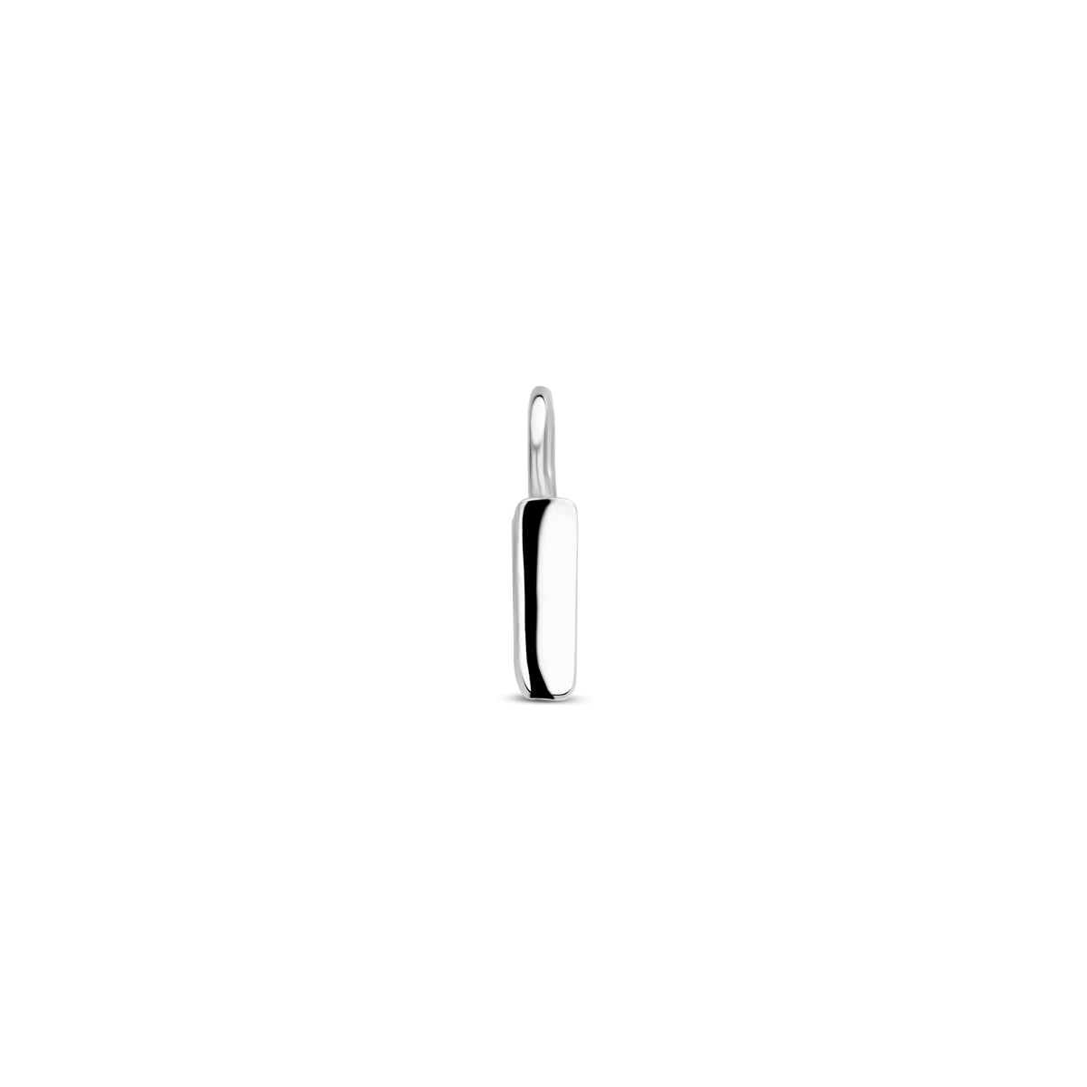 Oorringhanger letter V 6 mm zilver #Letter_V