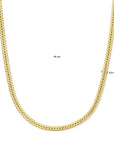 14K geelgoud collier gourmette 5,5 mm 45 cm 4029864