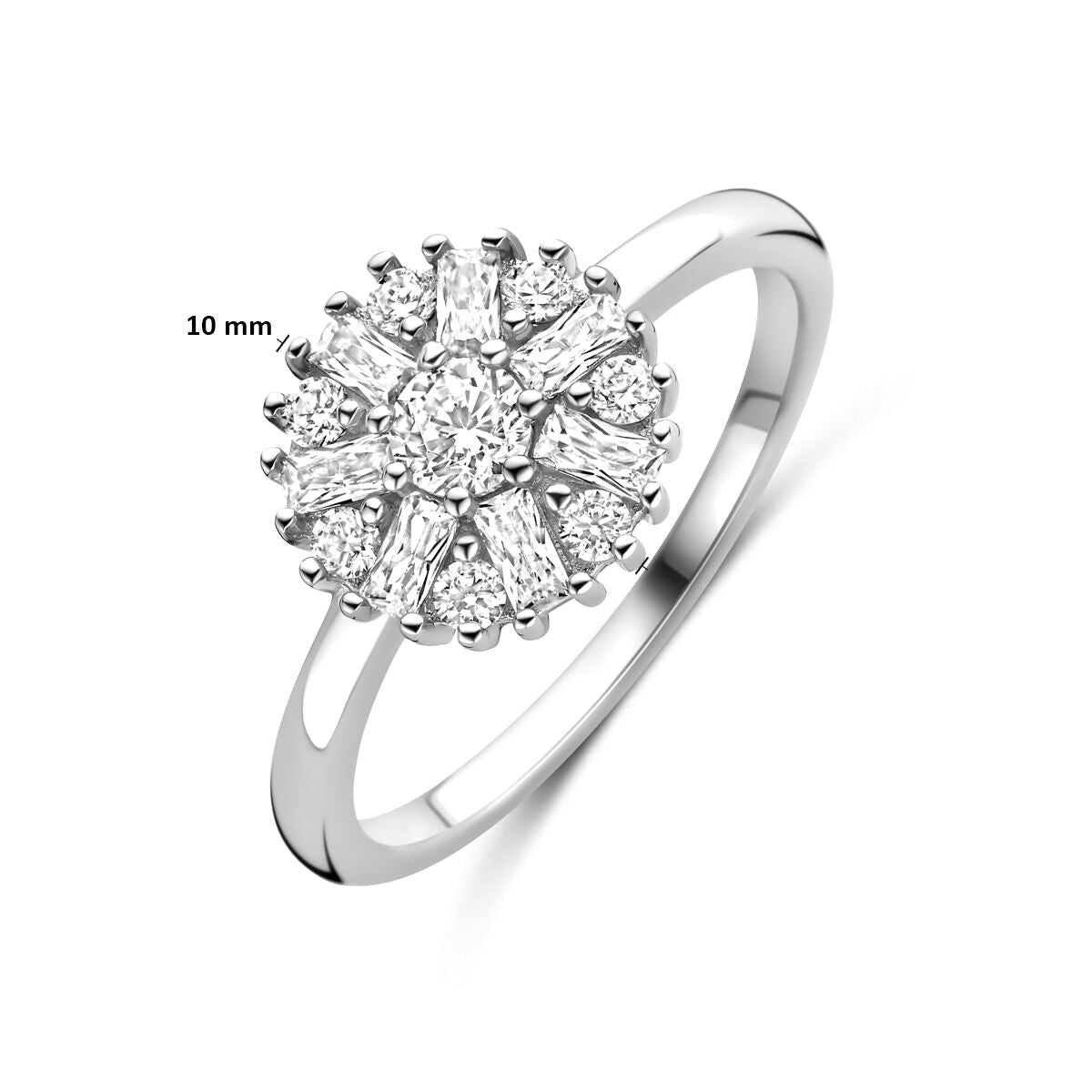 Fantasy Collection Ring zirkonia rozet zilver