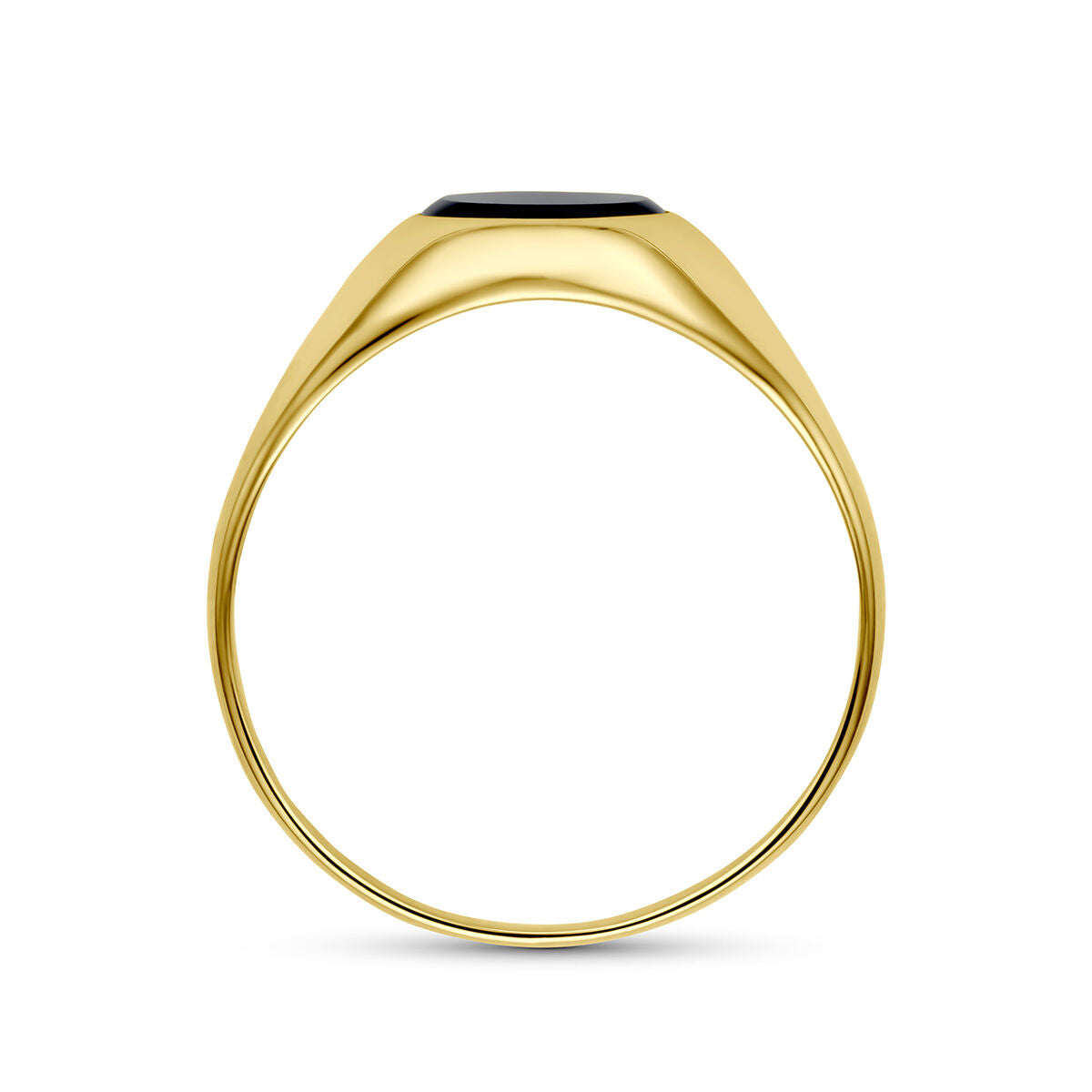 Ring onyx 9K geelgoud
