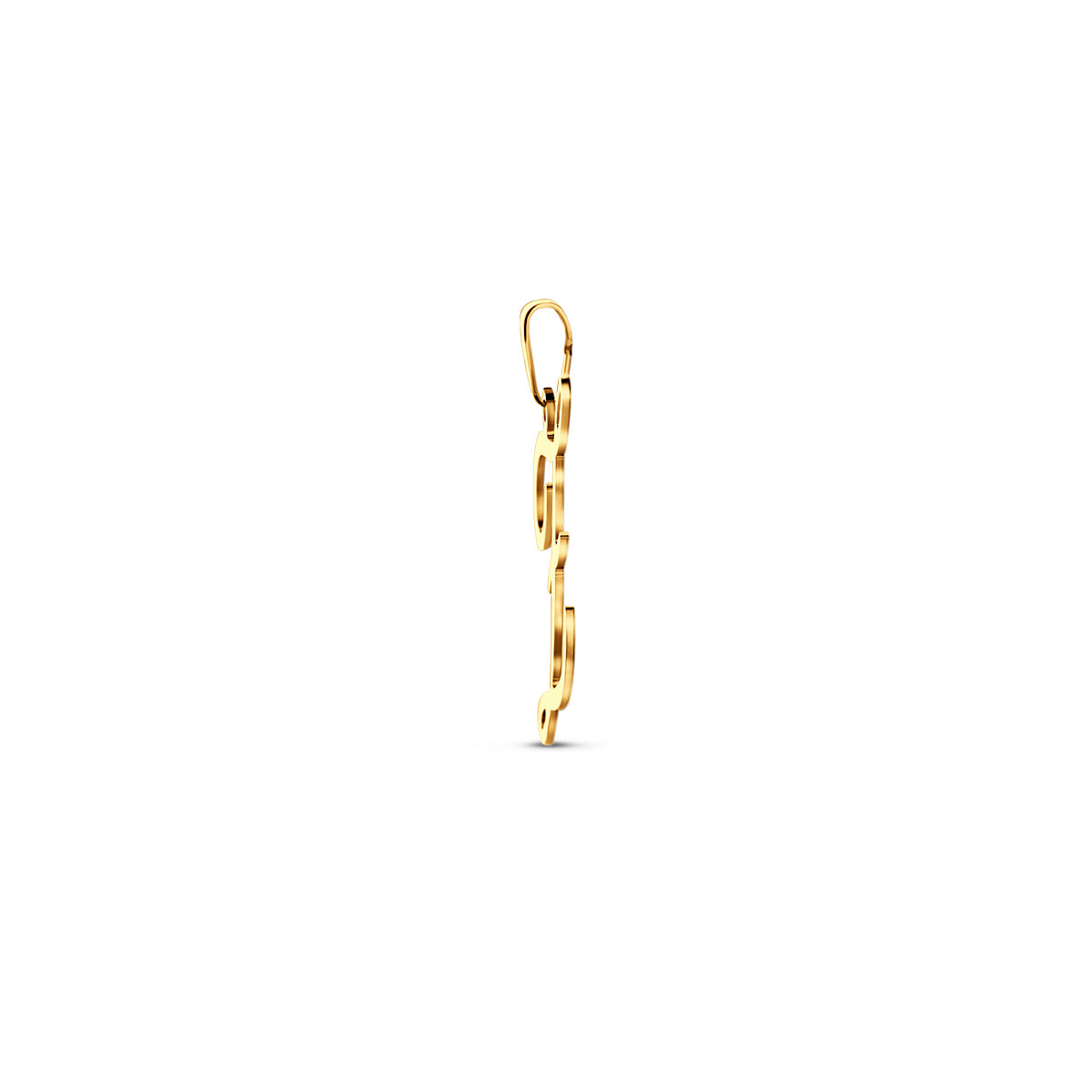 Hanger sierletter Z 19 mm 14K geelgoud #Letter_Z