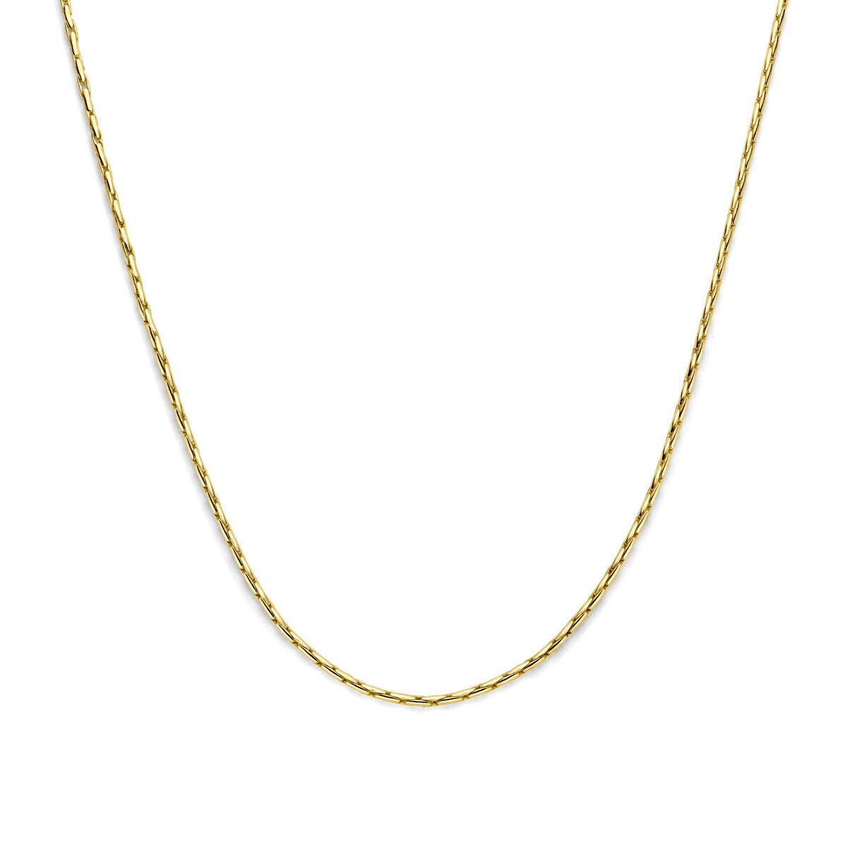 Fantasy Collection Collier cardano massief 2,8 mm 45 cm Silgold (geel met zilverkern)