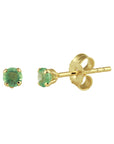 oorknoppen smaragd 0.23ct (2x 0.115ct) - PSN4000969