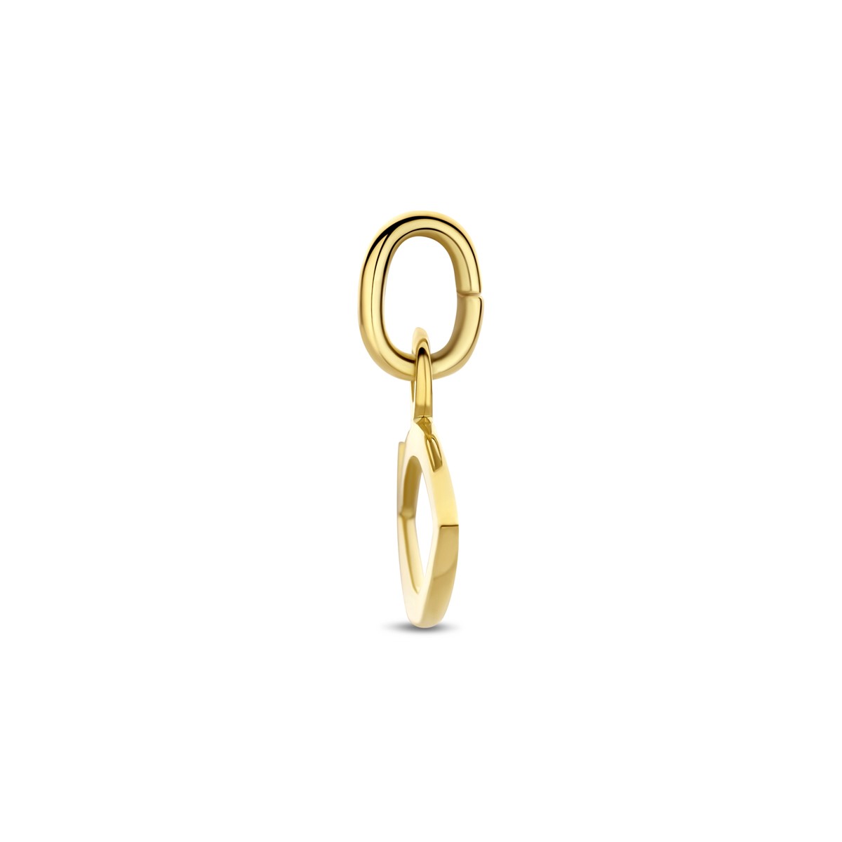 Hanger ichtus 7 mm 14K geelgoud