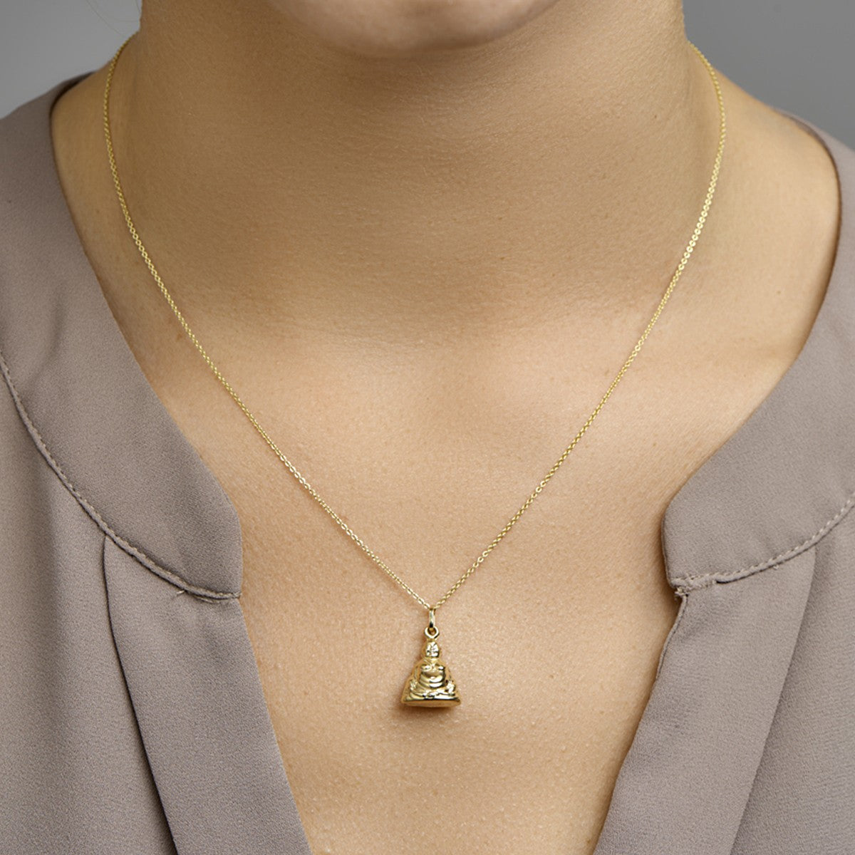 14K geelgoud hanger boeddha 4001633 - PansiteNederland.nl