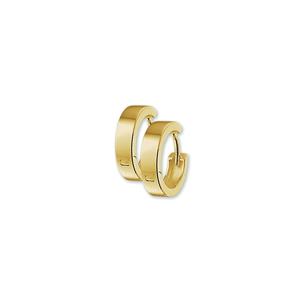 14K Geelgoud Klapoorringen 3,5 Mm Vlak 4001665 - PansiteNederland.nl