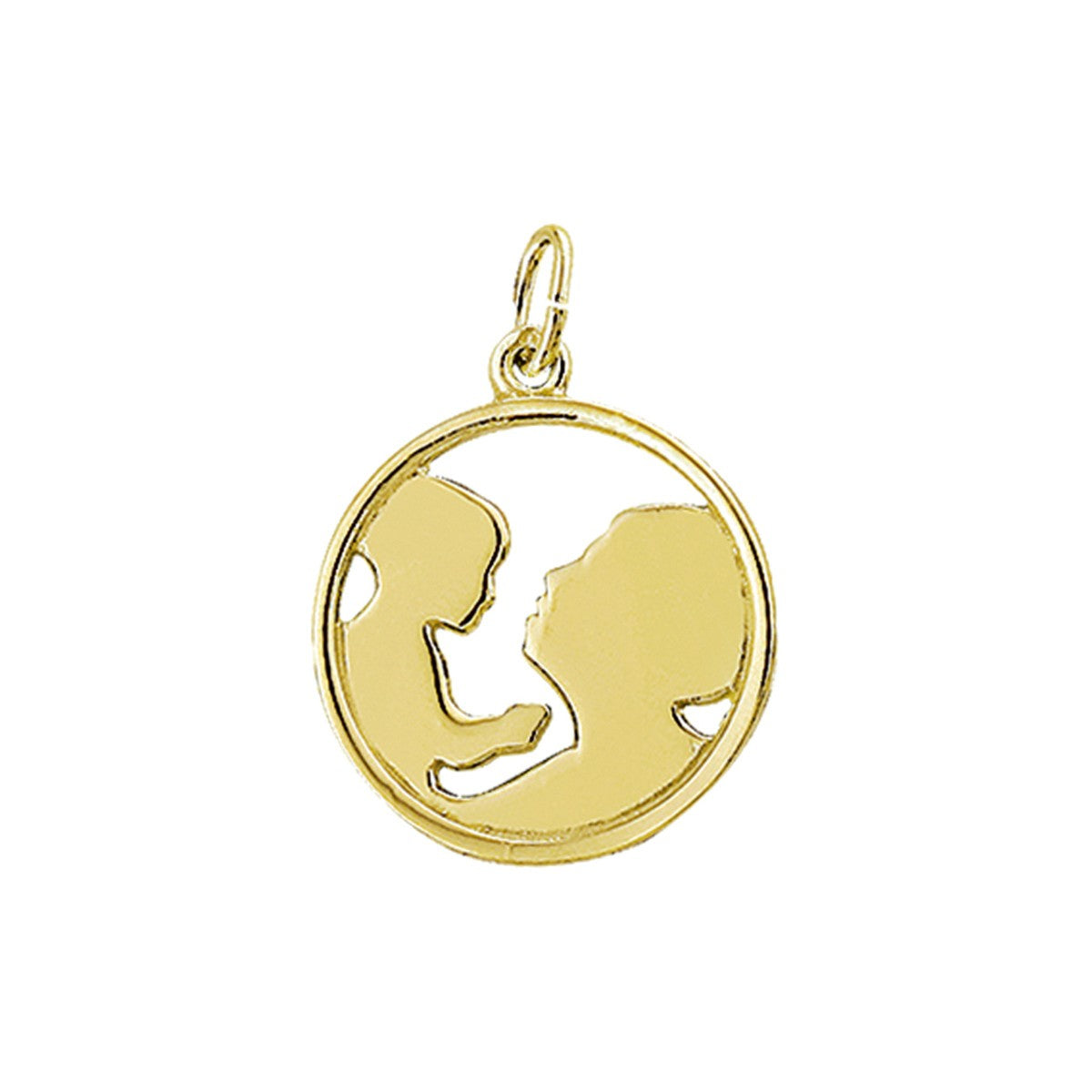 14K geelgoud hanger moeder en kind 4001698 - PansiteNederland.nl