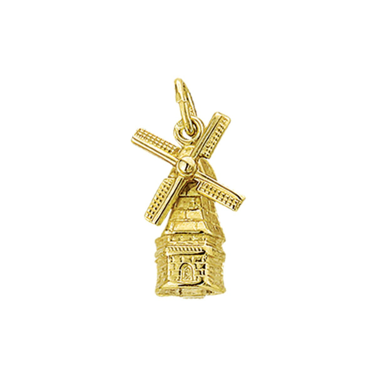 14K geelgoud hanger molen 4001711 - PansiteNederland.nl