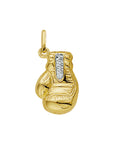 14K geelgoud hanger bokshandschoen bicolor gestift 4001940 - PansiteNederland.nl