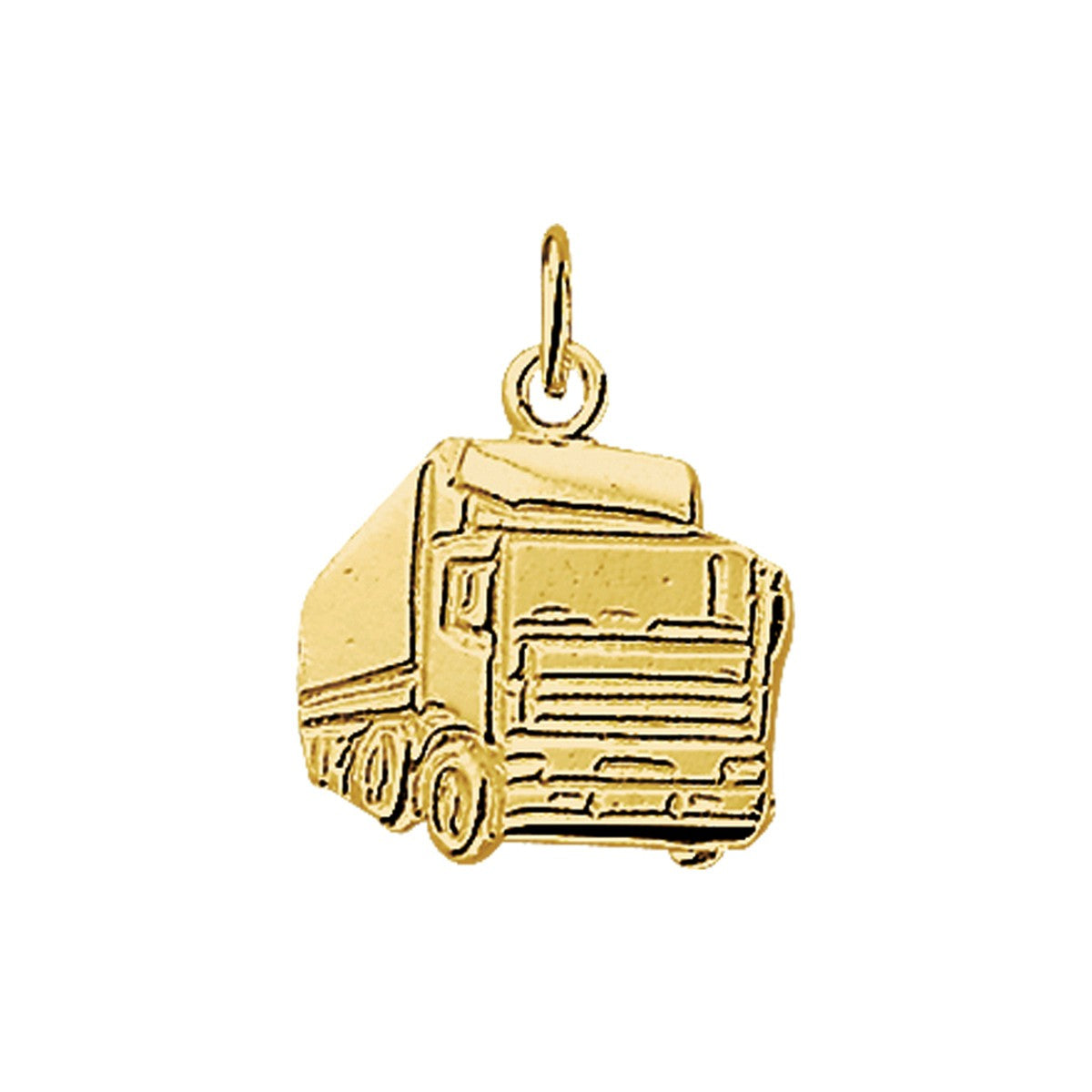 14K geelgoud hanger vrachtwagen 4001996 - PansiteNederland.nl