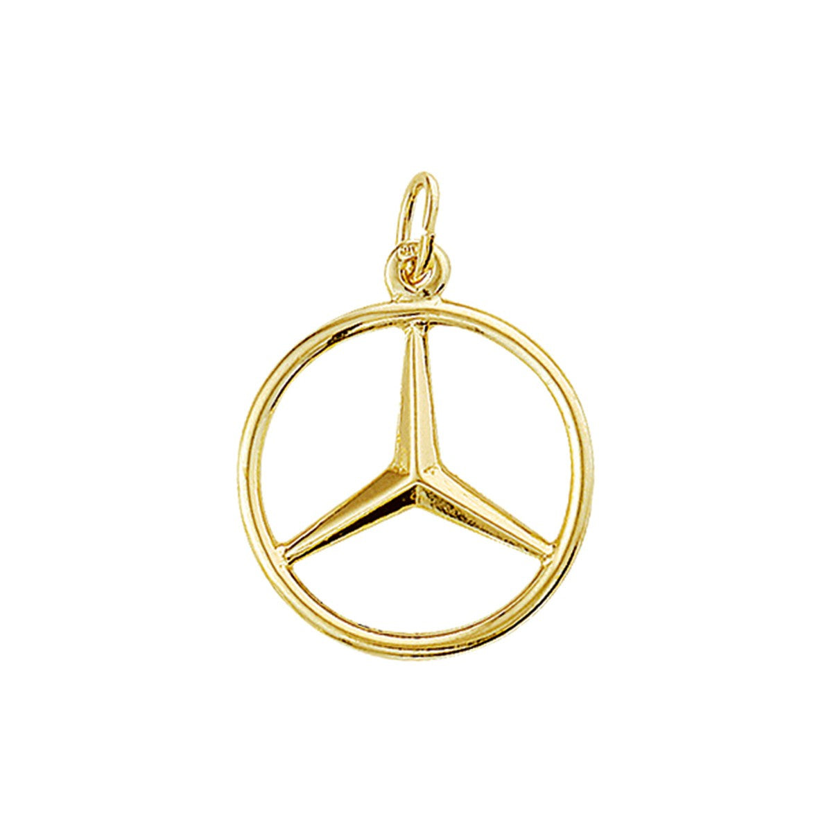 14K geelgoud hanger mercedes-logo 4002006