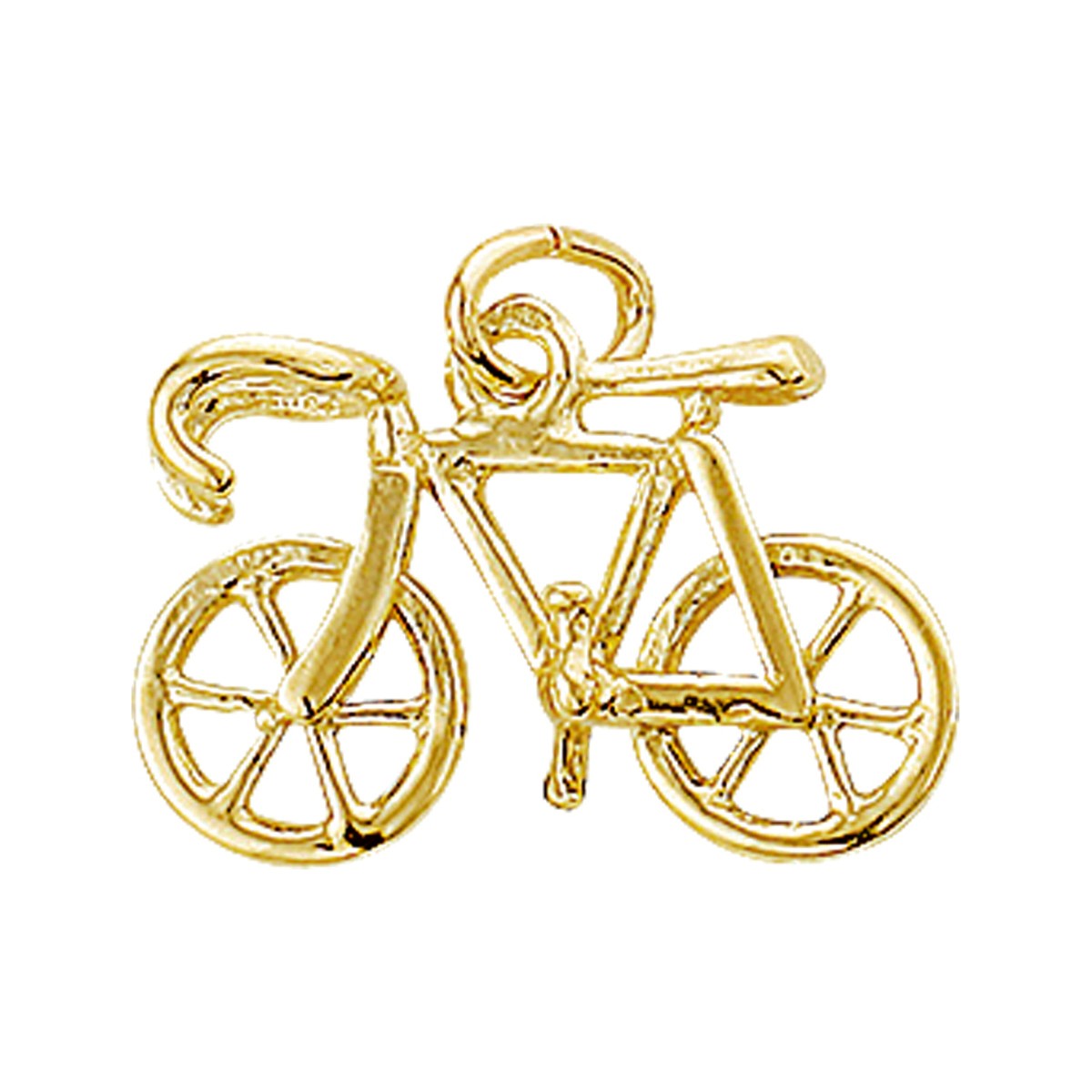 14K geelgoud hanger wielrenfiets 4002036 - PansiteNederland.nl