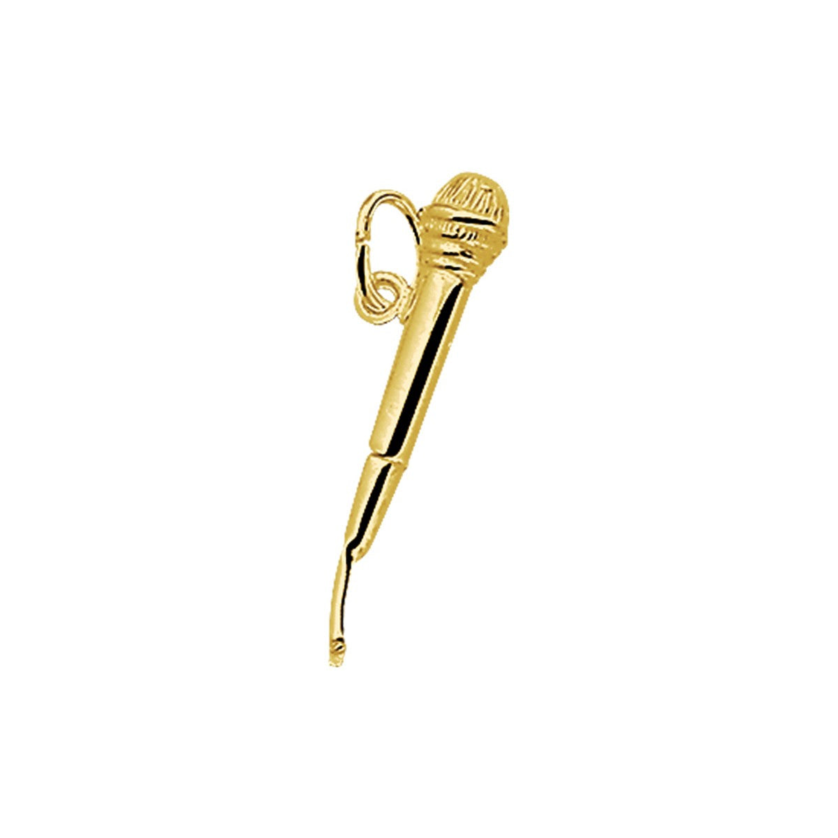 14K geelgoud hanger microfoon 4002043 - PansiteNederland.nl