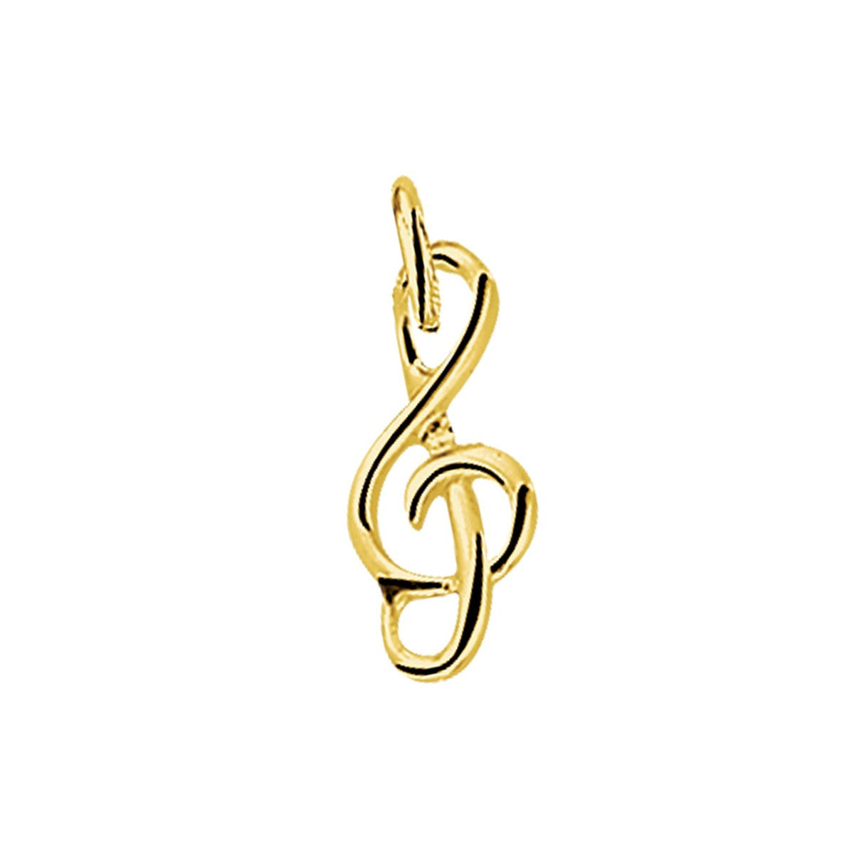 14K geelgoud hanger muzieksleutel 4002073 - PansiteNederland.nl