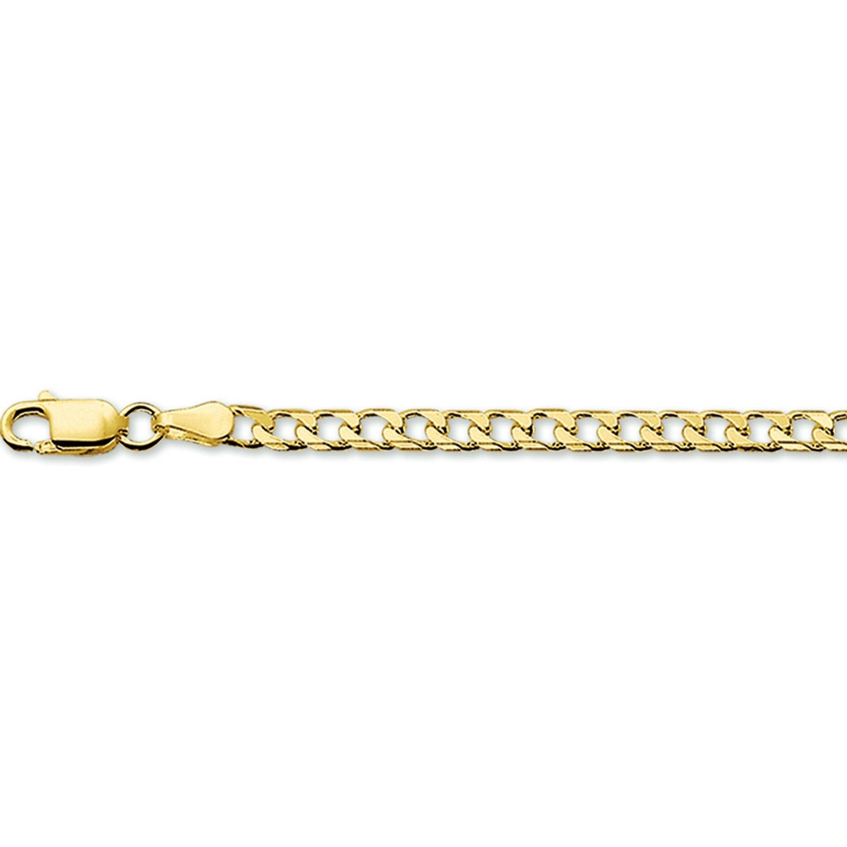 14K Geelgoud Geslepen Gourmette 3,0 mm Massief 4003926 - PansiteNederland.nl