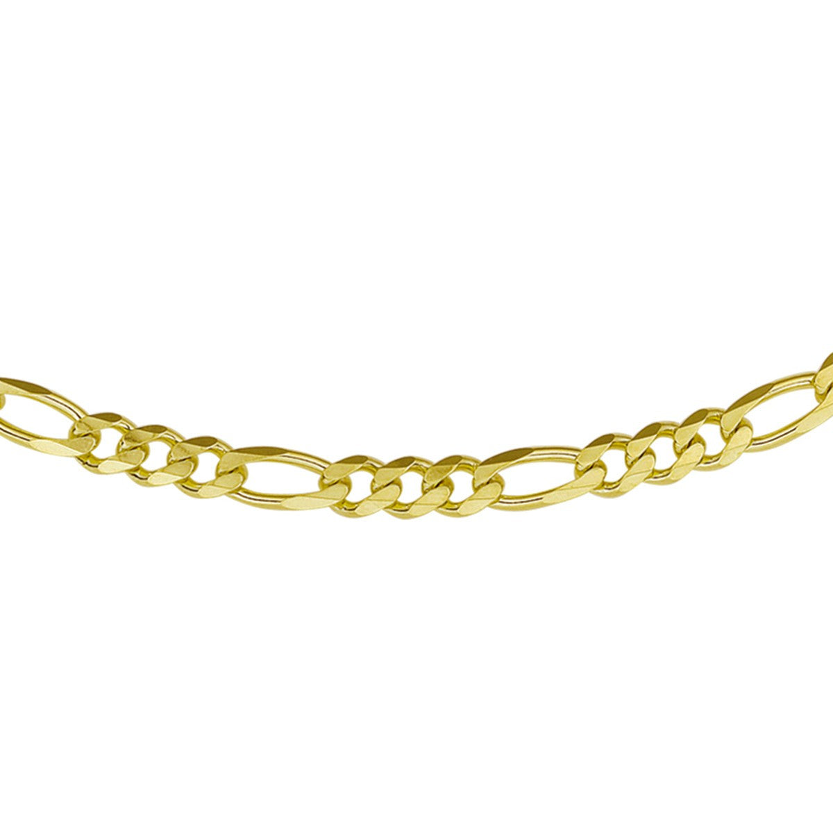 14K Geelgoud Figaro 4,6 mm Massief 4004021 - PansiteNederland.nl