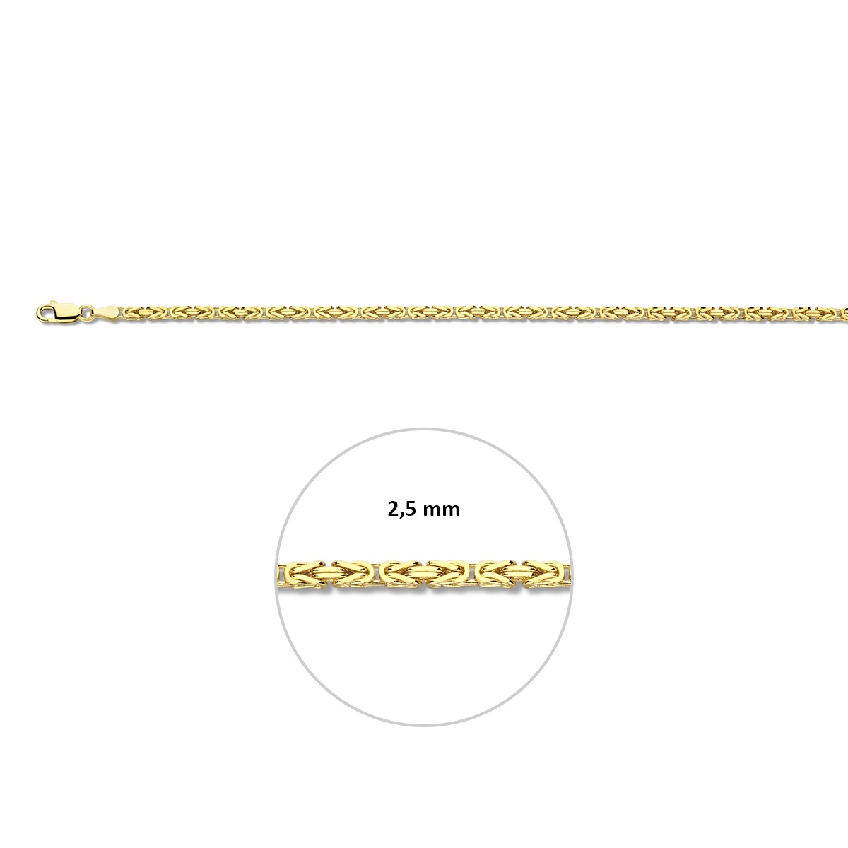 Konings 2,5 mm massief 14K geelgoud – 4004063