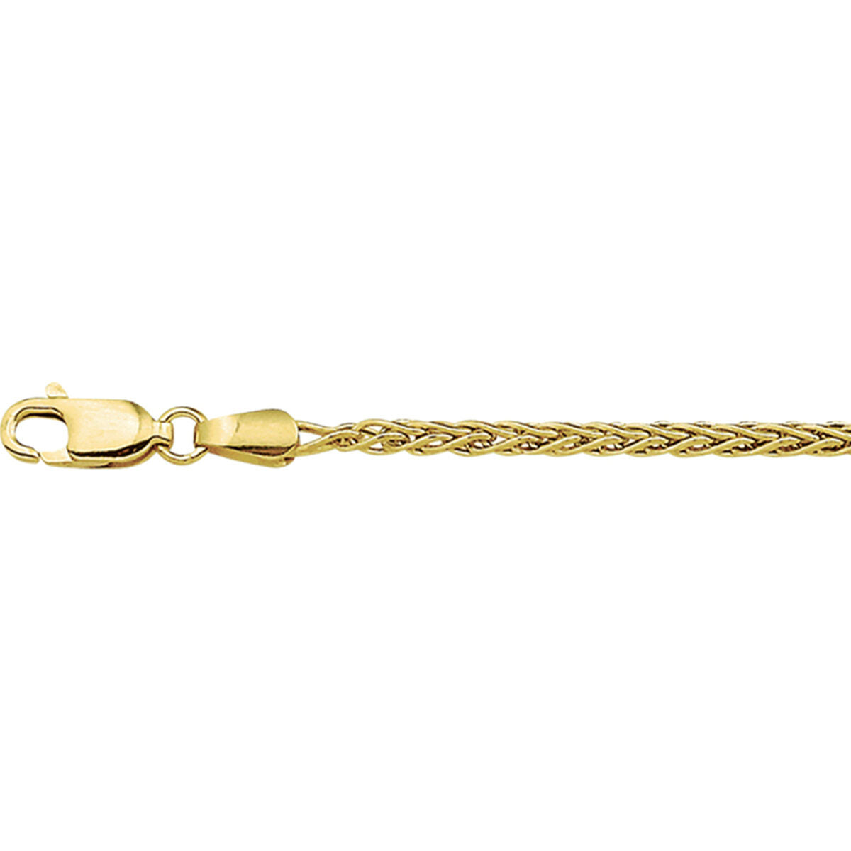 Geelgouden 14k collier vossestaart 2,1 mm - 4004166, exclusief en kwalitatief hoogwaardig. Ontdek nu!