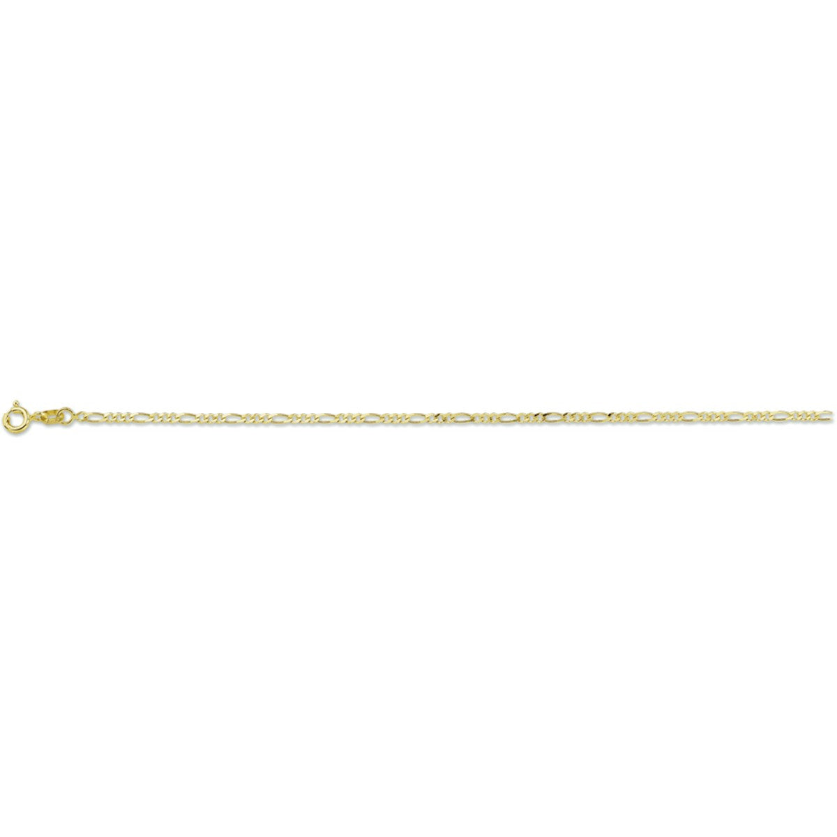 14K Geelgouden enkelbandje figaro 1,8 mm 4004777 - PansiteNederland.nl