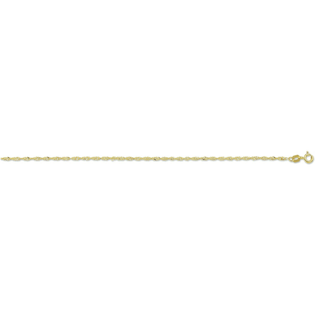 14K Geelgouden enkelbandje singapore 1,8 mm 4004784 - PansiteNederland.nl