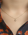 14K geelgoud hanger hart zirkonia 4005748 - PansiteNederland.nl